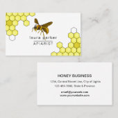 蜂の蜂蜜の販売人のApiaristの黒の黄色の凸版印刷 名刺 (正面/裏面)