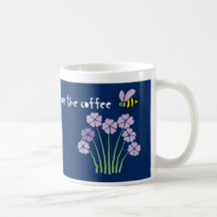 蜂の蜜蜂の《昆虫》マルハナバチの花-コーヒー・マグ コーヒーマグカップ