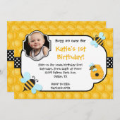 蜂の誕生会 招待状 (正面/裏面)