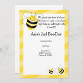 蜂の誕生日 招待状 (正面/裏面)
