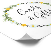 蜂の赤ちゃんシャワーカードとギフトサイン ポスター (角)