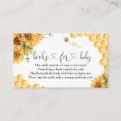 蜂の赤ちゃんシャワーブックベビー収納カード エンクロージャーカード (正面)