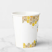蜂の赤ちゃんシャワーママへビー男女兼用デコール 紙コップ (左)