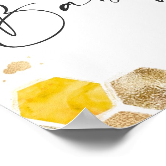 蜂の赤ちゃんシャワーママへ男女兼用 ポスター