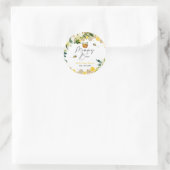 蜂の赤ちゃんシャワーママへ男女兼用 ラウンドシール (バッグ)