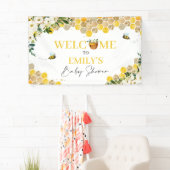 蜂の赤ちゃんシャワーママへ男女兼用 横断幕 (インサイチュ)