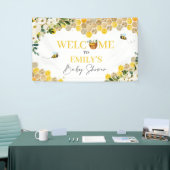 蜂の赤ちゃんシャワーママへ男女兼用 横断幕 (トレードショー)