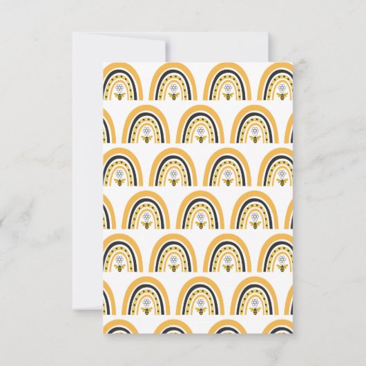 蜂の赤ちゃんシャワーママへ 招待状 (裏面)