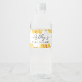 蜂の赤ちゃんシャワー水ボトルラベル ペットボトルラベル (正面)