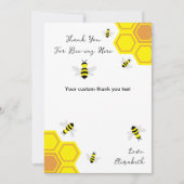 蜂の赤ちゃんシャワー サンキューカード (正面)
