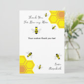 蜂の赤ちゃんシャワー サンキューカード (スタンド正面)