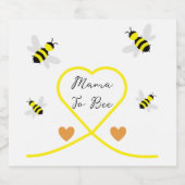 蜂の赤ちゃんシャワー スパークリングワインラベル (シングルラベル)