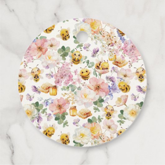 蜂の赤ちゃんシャワー フェイバータグ (裏面)