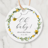 蜂の赤ちゃんシャワー フェイバータグ (正面)