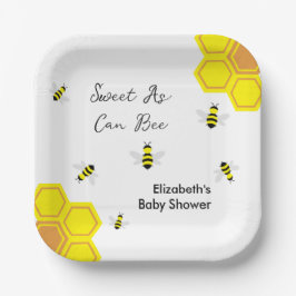 蜂の赤ちゃんシャワー ペーパープレート