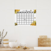 蜂の赤ちゃんシャワー |期日ポスター ポスター (キッチン)