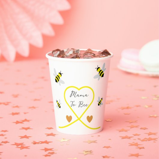 蜂の赤ちゃんシャワー 紙コップ (インサイチュ)