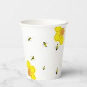 蜂の赤ちゃんシャワー 紙コップ (裏面)