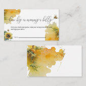 蜂の赤ちゃんシャワー | Mommyのベリーゲームの大きさ エンクロージャーカード (正面/裏面)