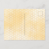 蜂の赤ちゃんシャワーby mail金ゴールド甘いハチードリップ ポストカード (裏面)