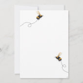 蜂の赤ん坊シャワーママと最高に甘い 招待状 (裏面)