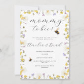 蜂の赤ん坊シャワーママと最高に甘い 招待状 (正面)