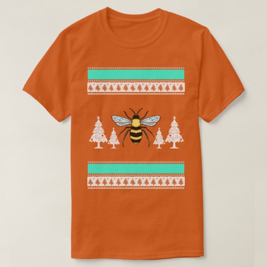 蜂の醜いクリスマス Tシャツ (デザイン正面)