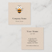 蜂の飼育員ハニービーキーピングのアピアリストロゴ スクエア名刺 (正面/裏面)