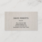 蜂の養蜂の新しい蜂蜜のApiaryのエレガントな麻布 名刺 (裏面)