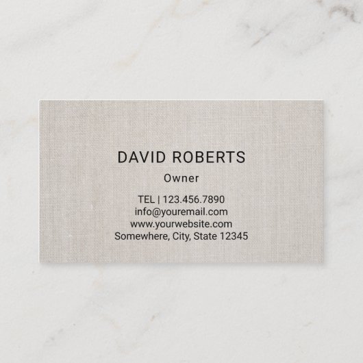 蜂の養蜂の新しい蜂蜜のApiaryのエレガントな麻布 名刺 (裏面)