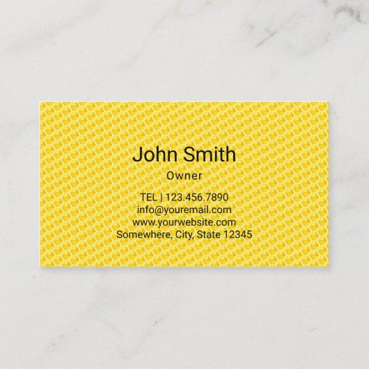 蜂の養蜂の新しい蜂蜜のApiaryの黒の滴り 名刺 (裏面)