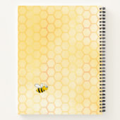 蜂の黄金の蜂蜜が滴る ノートブック (裏面)