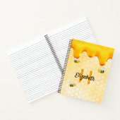 蜂の黄金の蜂蜜が滴る ノートブック (内部)