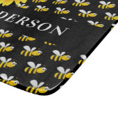 蜂の黒黄ヒマワリの苗字 カッティングボード (角)