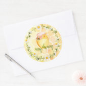 蜂のApiaryの蜂蜜の瓶のステッカー ラウンドシール (封筒)