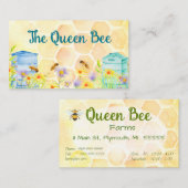 蜂のApiaryの蜂蜜の瓶の名刺 名刺 (正面/裏面)