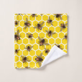 蜂のBathタオルのWashcloth手をくまなく バスタオルセット (ウォッシュタオル)