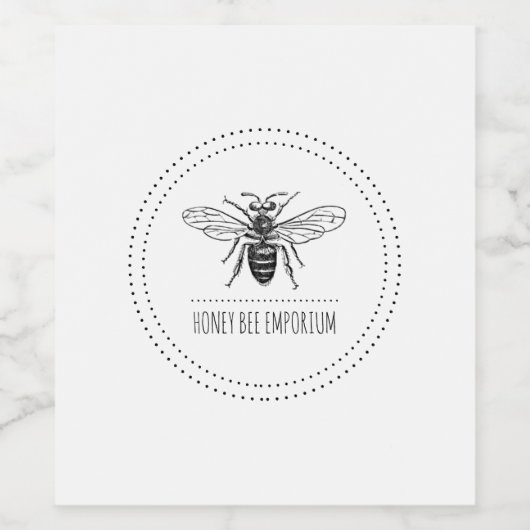 蜂はちみつ ワインラベル (シングルラベル)