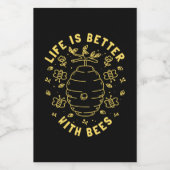 蜂は命が助かる ワインラベル (シングルラベル)