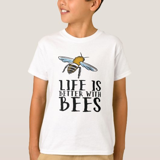 蜂は命が助かる Tシャツ (正面)