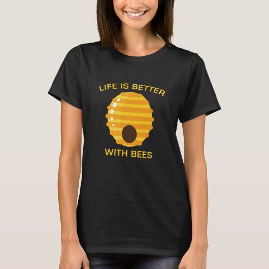 蜂は命が助かる Tシャツ (正面)