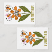 蜂は夏が好きで、私もそう ノートカード (正面/裏面)