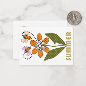 蜂は夏が好きで、私もそう ノートカード (正面/裏面インサイチュ)