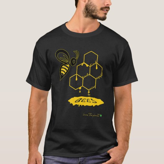 蜂は救環境に優しい Tシャツ (正面)