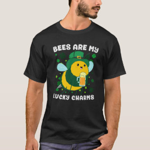蜂は私の幸運なチャームSt patricksアイリッシュビーヘルプ Tシャツ
