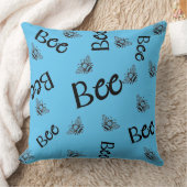 蜂は飛んでいる一面に群がる クッション (ブランケット)