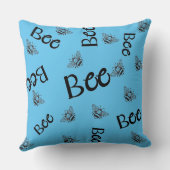 蜂は飛んでいる一面に群がる クッション (裏面)