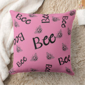 蜂は飛んでいる一面に群がる クッション (ブランケット)