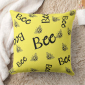 蜂は飛んでいる一面に群がる クッション (ブランケット)