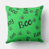 蜂は飛んでいる一面に群がる クッション (裏面)